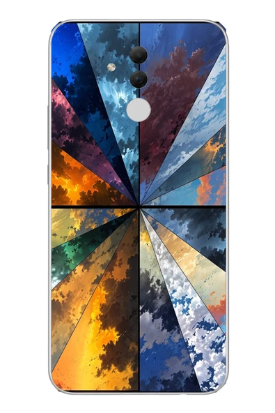 Le Balvo Huawei Mate 20 Lite Uyumlu Mevsim Geçişleri Baskılı Silikon Kılıf ürün görseli 1