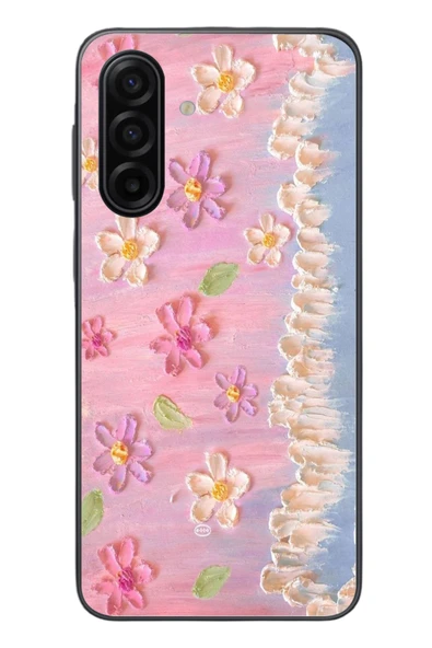 Le Balvo Samsung Galaxy A17 Uyumlu Çiçek Dalgaları Baskılı Silikon Kılıf ürün görseli 1