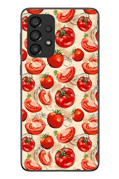 Le Balvo Samsung Galaxy A33 Uyumlu Domatesler Baskılı Silikon Kılıf ürün görseli 1