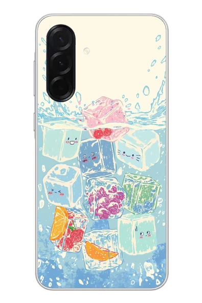 Le Balvo Samsung Galaxy A36 Uyumlu Kare Buzlar Baskılı Silikon Kılıf ürün görseli 1