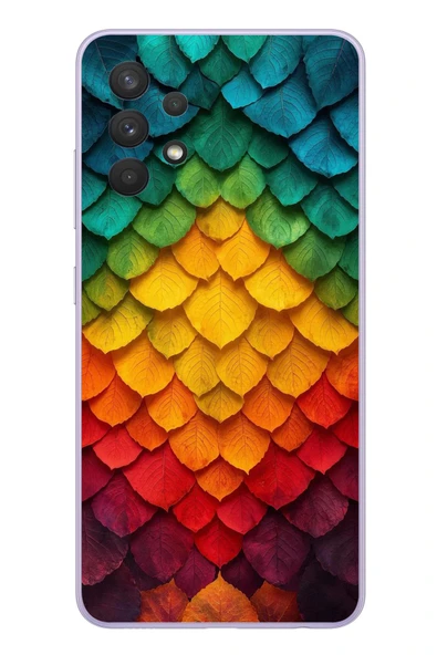 Le Balvo Samsung Galaxy A32 Uyumlu Efsun Renk Demeti Baskılı Silikon Kılıf ürün görseli 1