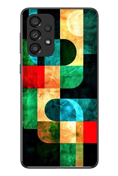 Le Balvo Samsung Galaxy A33 Uyumlu Modern Çizgiler Baskılı Silikon Kılıf ürün görseli 1