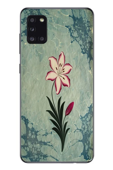 Le Balvo Samsung Galaxy A31 Uyumlu Çiçek Deseni Baskılı Silikon Kılıf ürün görseli 1