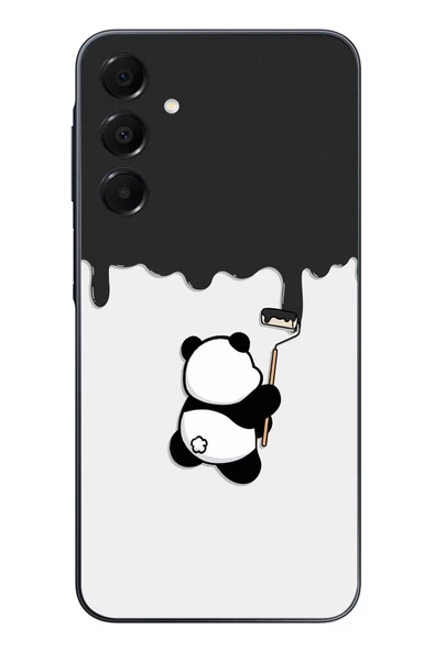 Le Balvo Samsung Galaxy A16 Uyumlu Boyacı Panda Baskılı Silikon Kılıf ürün görseli 1