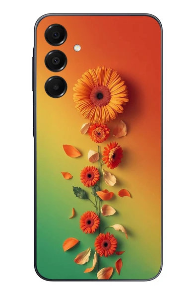 Le Balvo Samsung Galaxy A16 Uyumlu Ayçiçeği Bükleleri Baskılı Silikon Kılıf ürün görseli 1