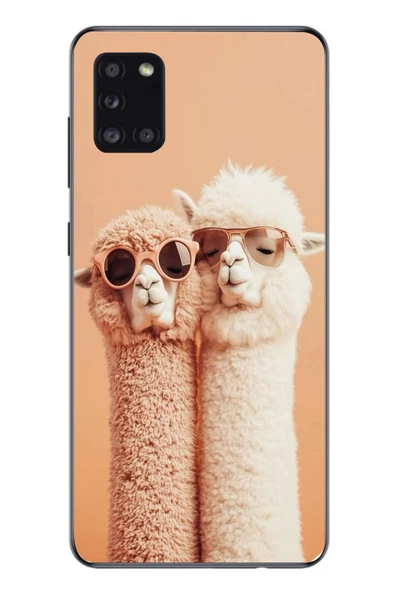 Le Balvo Samsung Galaxy A31 Uyumlu Sevgili Lamalar Baskılı Silikon Kılıf ürün görseli 1