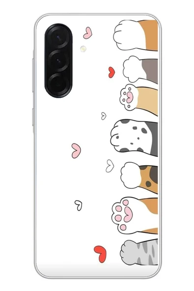 Le Balvo Samsung Galaxy A36 Uyumlu Kedi Harekatı Patileri Baskılı Silikon Kılıf ürün görseli 1