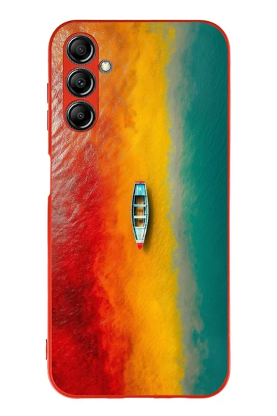 Le Balvo Samsung Galaxy A14 Uyumlu Rengarenk Tekne Baskılı Silikon Kılıf ürün görseli 1