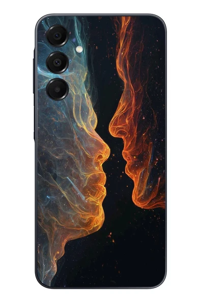 Le Balvo Samsung Galaxy A16 Uyumlu Kavuşan Çizgiler Baskılı Silikon Kılıf ürün görseli 1