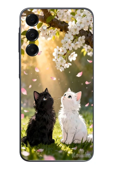Le Balvo Samsung Galaxy A16 Uyumlu İlkbahar Kedileri Baskılı Silikon Kılıf ürün görseli 1