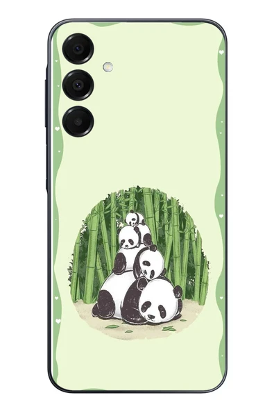 Le Balvo Samsung Galaxy A16 Uyumlu Panda Ailesi Baskılı Silikon Kılıf ürün görseli 1