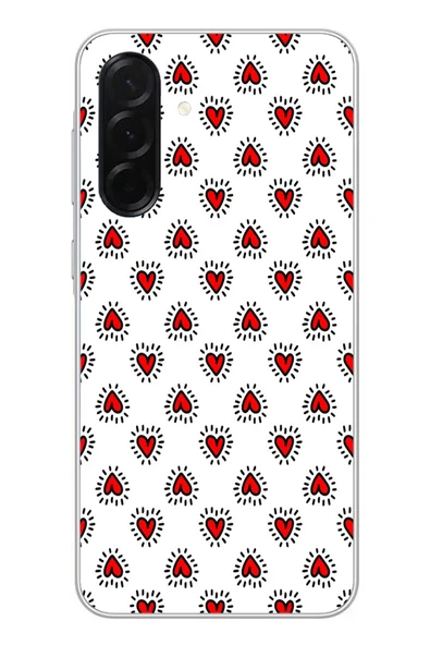 Le Balvo Samsung Galaxy A36 Uyumlu Kalp Çizgisi Baskılı Silikon Kılıf ürün görseli 1