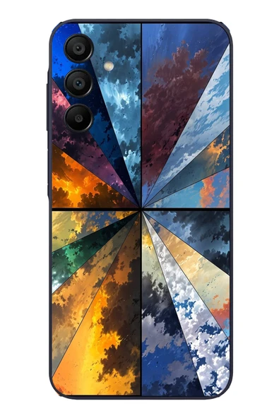 Le Balvo Samsung Galaxy A15 Uyumlu Mevsim Geçişleri Baskılı Silikon Kılıf ürün görseli 1