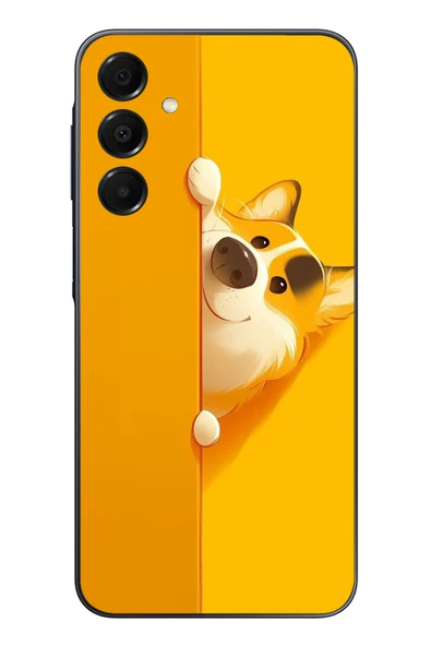 Le Balvo Samsung Galaxy A16 Uyumlu Sarı Köpek Baskılı Silikon Kılıf ürün görseli 1