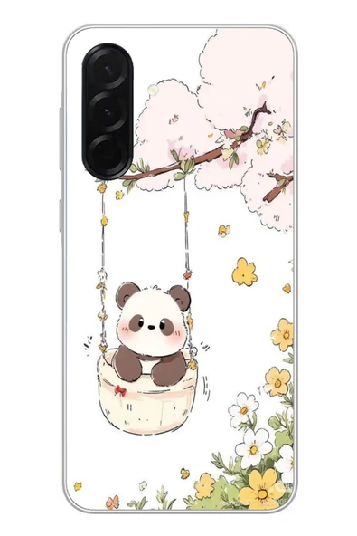 Le Balvo Samsung Galaxy A36 Uyumlu Sallanan Panda Baskılı Silikon Kılıf ürün görseli 1