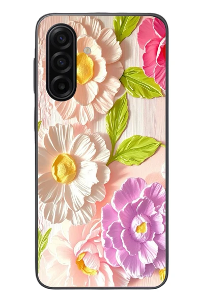 Le Balvo Samsung Galaxy A17 Uyumlu Beyaz Papatyalar Baskılı Silikon Kılıf ürün görseli 1
