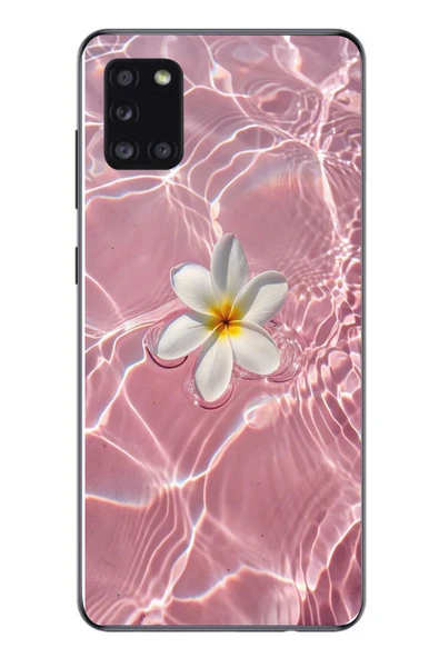 Le Balvo Samsung Galaxy A31 Uyumlu Dalgalı Papatya Baskılı Silikon Kılıf ürün görseli 1