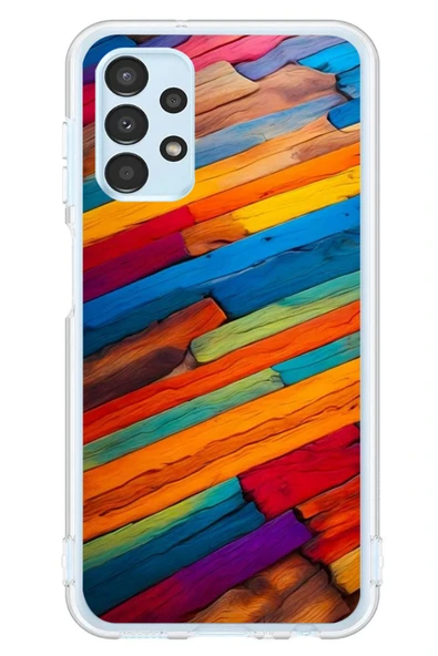 Le Balvo Samsung Galaxy A13 Uyumlu Renk Geçişleri Baskılı Silikon Kılıf ürün görseli 1