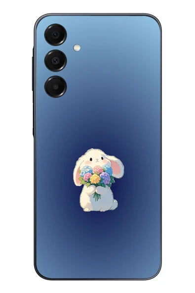 Le Balvo Samsung Galaxy A16 Uyumlu Çiçekli Tavşan Baskılı Silikon Kılıf ürün görseli 1