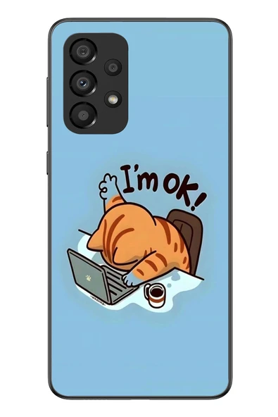 Le Balvo Samsung Galaxy A33 Uyumlu l'M Ok Baskılı Silikon Kılıf ürün görseli 1