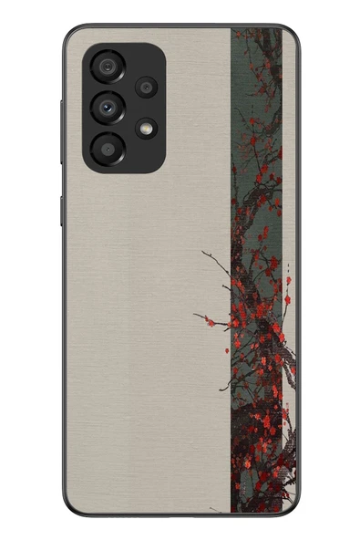 Le Balvo Samsung Galaxy A33 Uyumlu Sade Sonbahar Sarmaşık Baskılı Silikon Kılıf ürün görseli 1