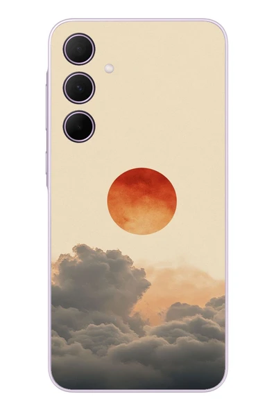 Le Balvo Samsung Galaxy A35 Uyumlu Bulut ve Güneş Baskılı Silikon Kılıf ürün görseli 1