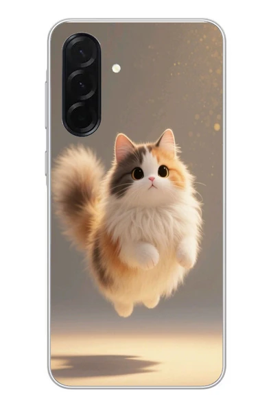 Le Balvo Samsung Galaxy A36 Uyumlu Zıplayan Kedi Baskılı Silikon Kılıf ürün görseli 1