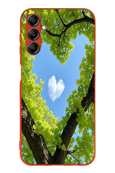 Le Balvo Samsung Galaxy A14 Uyumlu Kalpli Ağaç Baskılı Silikon Kılıf ürün görseli 1