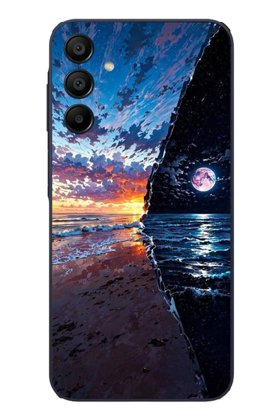 Le Balvo Samsung Galaxy A15 Uyumlu Deniz Günbatımı Baskılı Silikon Kılıf ürün görseli 1