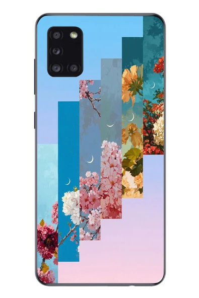 Le Balvo Samsung Galaxy A31 Uyumlu Dik Çiçek Tabloları Baskılı Silikon Kılıf ürün görseli 1