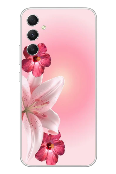 Le Balvo Samsung Galaxy A34 Uyumlu Tematik Çiçek Baskılı Silikon Kılıf ürün görseli 1