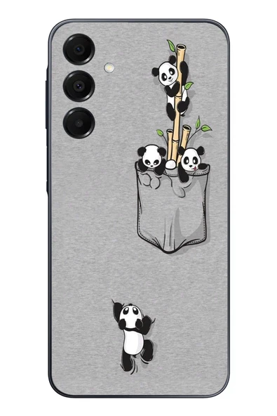 Le Balvo Samsung Galaxy A16 Uyumlu Cepli Panda Baskılı Silikon Kılıf ürün görseli 1