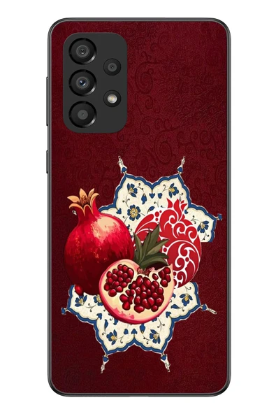 Le Balvo Samsung Galaxy A33 Uyumlu Nar Retro Baskılı Silikon Kılıf ürün görseli 1