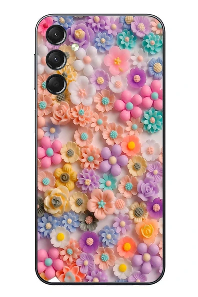Le Balvo Samsung Galaxy A24 Uyumlu Çiçek Bükleleri Baskılı Silikon Kılıf ürün görseli 1