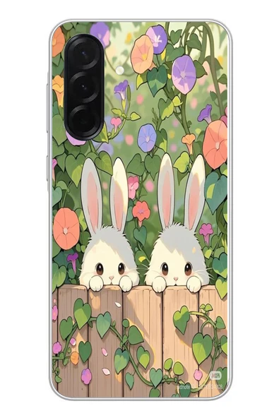 Le Balvo Samsung Galaxy A36 Uyumlu Tavşan Kardeşler Baskılı Silikon Kılıf ürün görseli 1