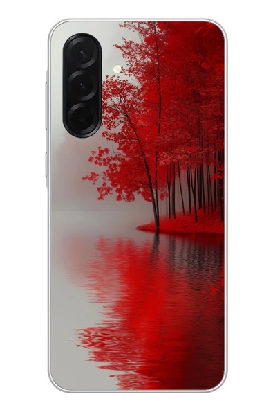 Le Balvo Samsung Galaxy A36 Uyumlu Sonbahar Gölü Baskılı Silikon Kılıf ürün görseli 1