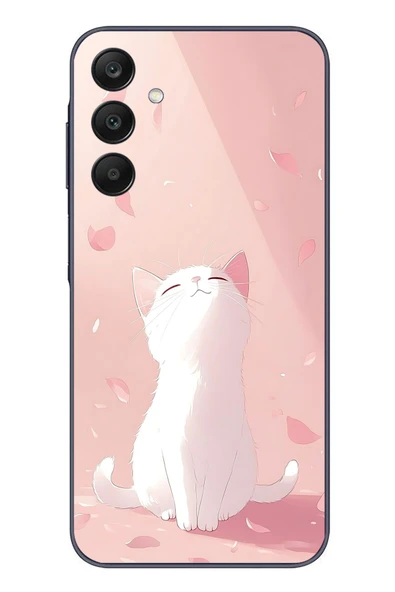 Le Balvo Samsung Galaxy A25 Uyumlu Minnoş Kedi Baskılı Silikon Kılıf ürün görseli 1