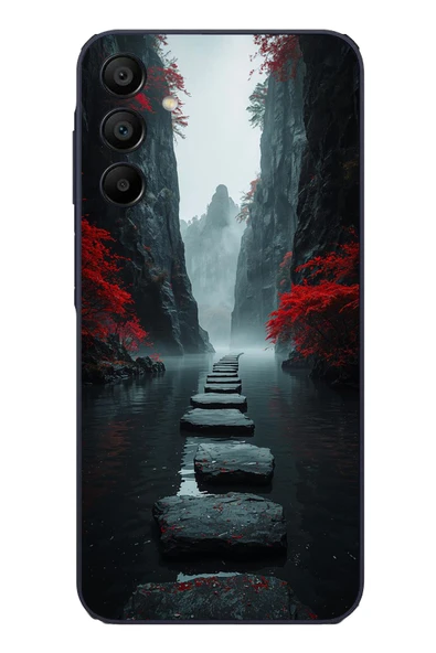 Le Balvo Samsung Galaxy A15 Uyumlu Karanlık Yolu Baskılı Silikon Kılıf ürün görseli 1