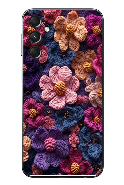 Le Balvo Samsung Galaxy A24 Uyumlu Çiçek Örgüsü Baskılı Silikon Kılıf ürün görseli 1