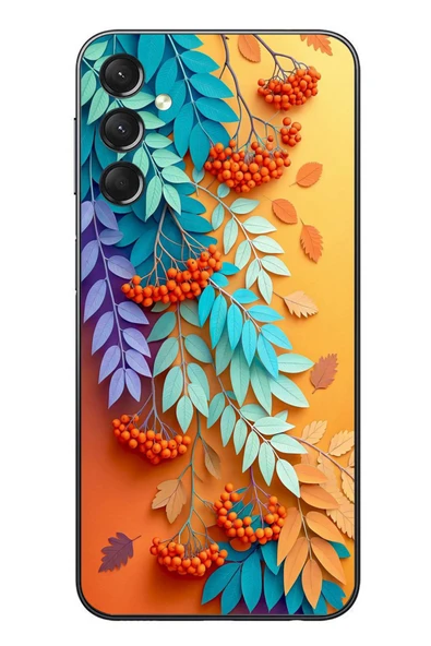 Le Balvo Samsung Galaxy A24 Uyumlu Pastoral Çicekler Baskılı Silikon Kılıf ürün görseli 1