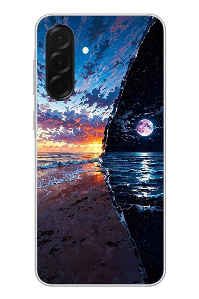 Le Balvo Samsung Galaxy A36 Uyumlu Deniz Günbatımı Baskılı Silikon Kılıf ürün görseli 1