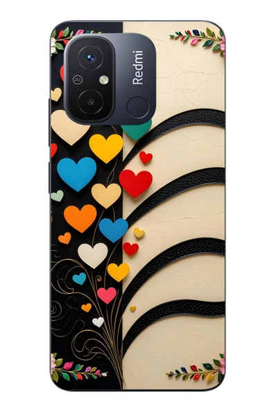 Le Balvo Redmi 12C Uyumlu Çiçek Bukleleri Baskılı Silikon Kılıf ürün görseli 1