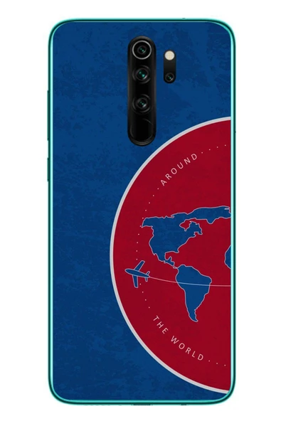 Le Balvo Redmi Note 8 Pro Uyumlu Dünya Gezgini Baskılı Silikon Kılıf ürün görseli 1