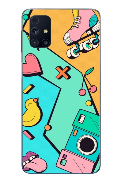 Le Balvo Samsung Galaxy M31s Uyumlu Paten Gençlik Baskılı Silikon Kılıf ürün görseli 1