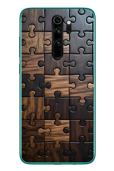 Le Balvo Redmi Note 8 Pro Uyumlu Puzzle Baskılı Silikon Kılıf ürün görseli 1
