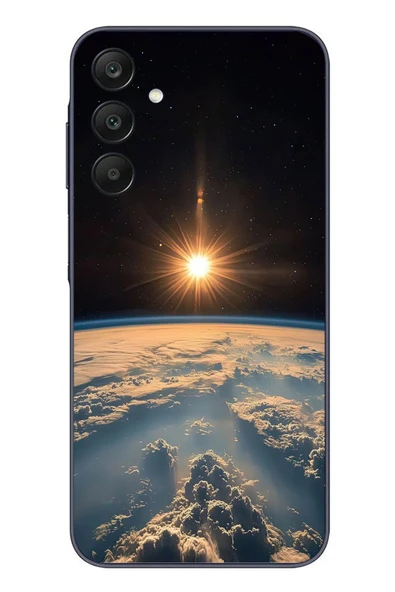 Le Balvo Samsung Galaxy A25 Uyumlu Uzay Günbatımı Baskılı Silikon Kılıf ürün görseli 1