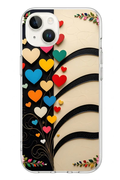 Le Balvo İphone 13/14 Uyumlu Çiçek Bukleleri Baskılı Silikon Kılıf ürün görseli 1