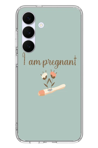 Le Balvo Samsung Galaxy S25 FE Uyumlu I'm Pregnant Baskılı Silikon Kılıf ürün görseli 1