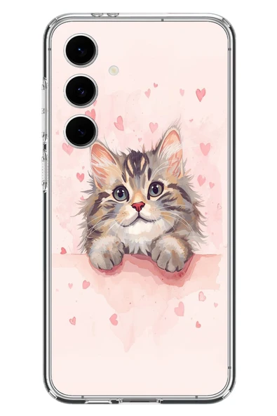 Le Balvo Samsung Galaxy S24 FE Uyumlu Benim Kedim Baskılı Silikon Kılıf ürün görseli 1