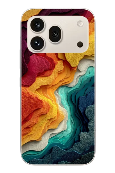 Le Balvo Honor 600 Pro Uyumlu Renk Dalgaları Baskılı Silikon Kılıf ürün görseli 1